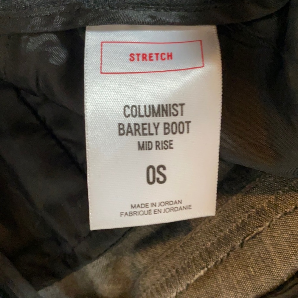 Mid Rise Barely Boot Columnist Pant (Nwot) - image 4